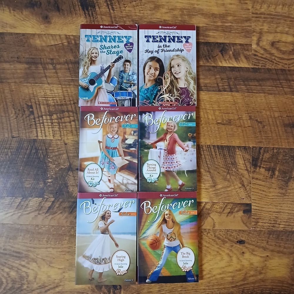 American Girl Paperback Book Lot of 6 Tenney Kit Julie Fiction